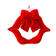 Valentine's Day Hanging Decor Red Lips and Bows Velvet 1