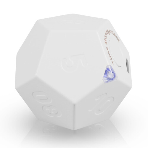 Mini Rechargeable Cube Timer with 2 Alarm Modes and 11