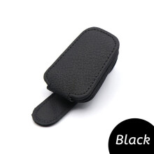 Car Sunglasses Holder Magnetic Leather Clip