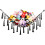 Macrame Stuffed Animal Hammock Wall-Mounted Display Net 1