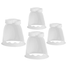 Flower Liner Base for Bouquet 4 pcs white 16x15.5 cm