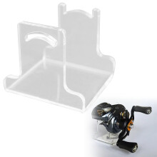 Fishing Reel Display Stand Transparent Beige 1 Pack
