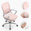 Ergonomic Desk Chair with Lumbar Support 250 lbs Pink 7