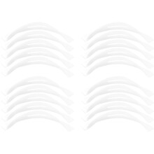 unbranded 20 Pcs Clothes Hanger Anti-slip Sponge Cover Trouser Hangers with Clips Racks Coat White