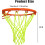 Glow Basketball Net Nylon Light-Up 12-Loop Heavy-Duty 2