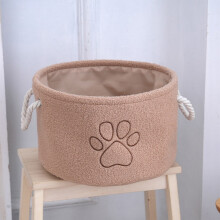 Foldable Quilted Canvas Laundry Basket with Handles – Cute Cat Decorative Hamper for Clothes, Blankets & Toys, Compatible with AuroraX