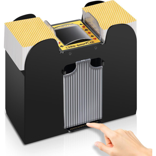 Automatic Card Shuffler Battery Powered for 1-6 Decks