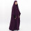 Robe de prière musulmane une pièce avec capuche et hijab 7