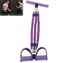 Fitness Resistance Bands Set with 4-Tube Pedal and Ankle