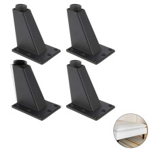 Ghopy 4Pcs Aluminum Alloy Furniture Legs, 8cm, 200kg Capacity, Compatible with Sofa/Couch/Chair/Bed/Coffee Table/Cabinet