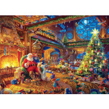 Christmas Jigsaw Puzzle Cardboard 1000 Pieces 27x20 Inch