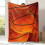 Basketball Printed Flannel Blanket Orange Black 100% 1