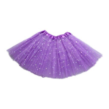 Girls' Glitter Mesh Dance Skirt Half-Length