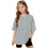 Maglietta a maniche corte da ragazza, casual, girocollo, top basic 5-15 6