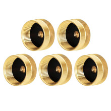 Brass Propane Tank Caps Pack of 5 for Cylinders