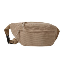 Waist Pack Corduroy Pack Solid Color Fashion Travel Belt Bag Large Capacity Sports Bag for Teen Adult Chest Bag