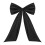 Black Satin Wall Bow Decor 41.3x25.5in Twist Tie 1