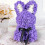 Valentine's Day Simulation Rose Bunny Foam Plush Toy with 4