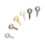 Threaded Hook 600 pcs Mini Eyelet Screws Assorted Colors 1