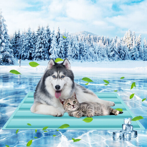 Pet Cooling Mat Ice Gel Waterproof Foldable