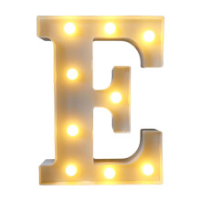 School Home Decor Letters Lights Alphabet Lamp LED Letter Lighting Light Illuminated Night Decoration for Birthday Party Wedding Room