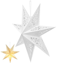 Decorative White Paper Star Lampshade for Party and Special Occasion Lighting
