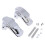 Rear Frame Axle Cover Kit for Harley Dyna 2006–2017 Silver 2