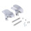 Rear Frame Axle Cover Kit for Harley Dyna 2006–2017 Silver 3