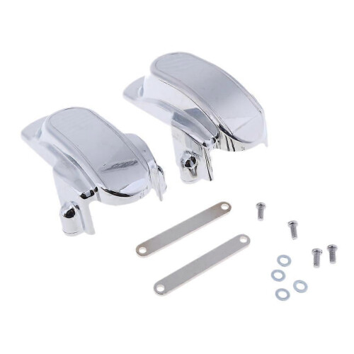Rear Frame Axle Cover Kit for Harley Dyna 2006–2017 Silver 2