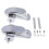 Rear Frame Axle Cover Kit for Harley Dyna 2006–2017 Silver 5