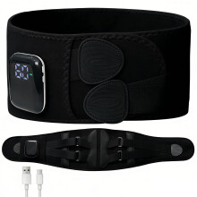 Cordless 5-in-1 Lower Back Massager with Heat Black