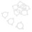 10pcs E27 to E26 Lamp Shade Adapter Ring, Plastic Reducer Washer Compatible with E27 Lamps 1