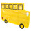 Bus-shaped pocket chart for alphabet learning, 26 clear 2