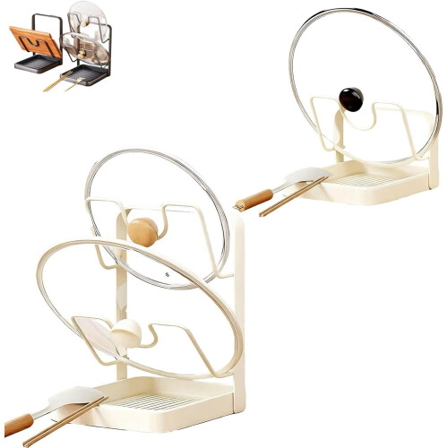 Kitchen Pot Lid Storage Rack Countertop 1 Pack