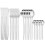 Stainless Steel Cutlery Set Black 24-Pc with Case 7