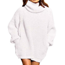 Oversized gebreide coltrui voor dames met zakken