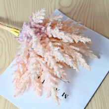 Pink Fake Flower Bouquet – Natural Dried Boho Home & Wedding Decor, Compatible with Simulated Pendant