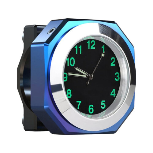 Aluminum Alloy Motorcycle Handlebar Clock Waterproof Quartz