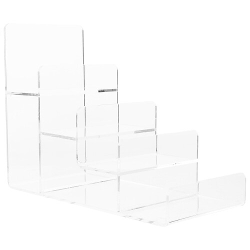 4 Tier Perfume Holder Organizer Purse Rack Stand Transparent