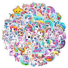 50-Pack Unicorn Waterproof Stickers - Trendy and Unique DIY Decorative Stickers