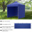 Blue Outdoor Canopy Sidewalls Waterproof UV Resistant 4