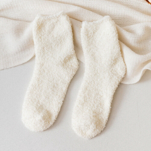 Women's Soft Fluffy Fleece Bed Socks 6 Pairs