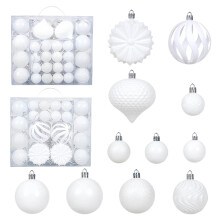 48pcs Christmas Balls Colored Christmas Ornament Ball Set
