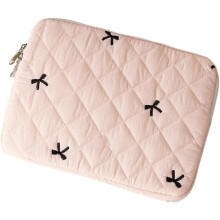 Laptophoes met strikdesign en gewatteerde hoes voor 13-15 inch laptops