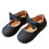 Mädchen-Laufschuhe mit weicher Sohle, schwarzes Leder, Schleifendesign 1