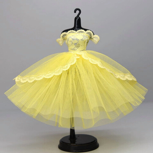 Vestido de tutu de balé para bonecas de 11,5 polegadas (escala 1/6).