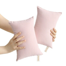 Almohada pequeña para cuello y espalda, almohada lumbar de microfibra para viajes.