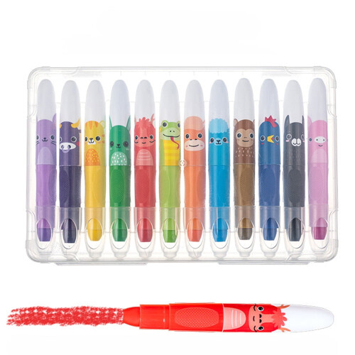 Zodiac Twistable Crayons Set 12 Colors Washable