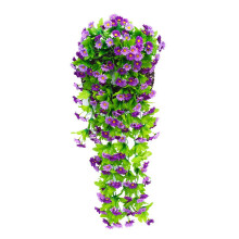 2026 New Hanging Hanging Basket Bunch Violet Flower Hanging Garland Wisteria Orchid Wall Artificial Flowers