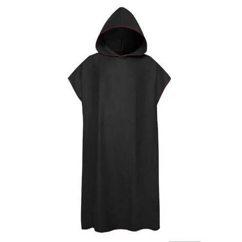 Peignoir unisexe à capuche en microfibre 110 cm